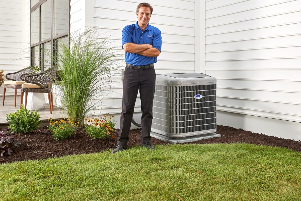 Hvac Contractor Smiling Outside